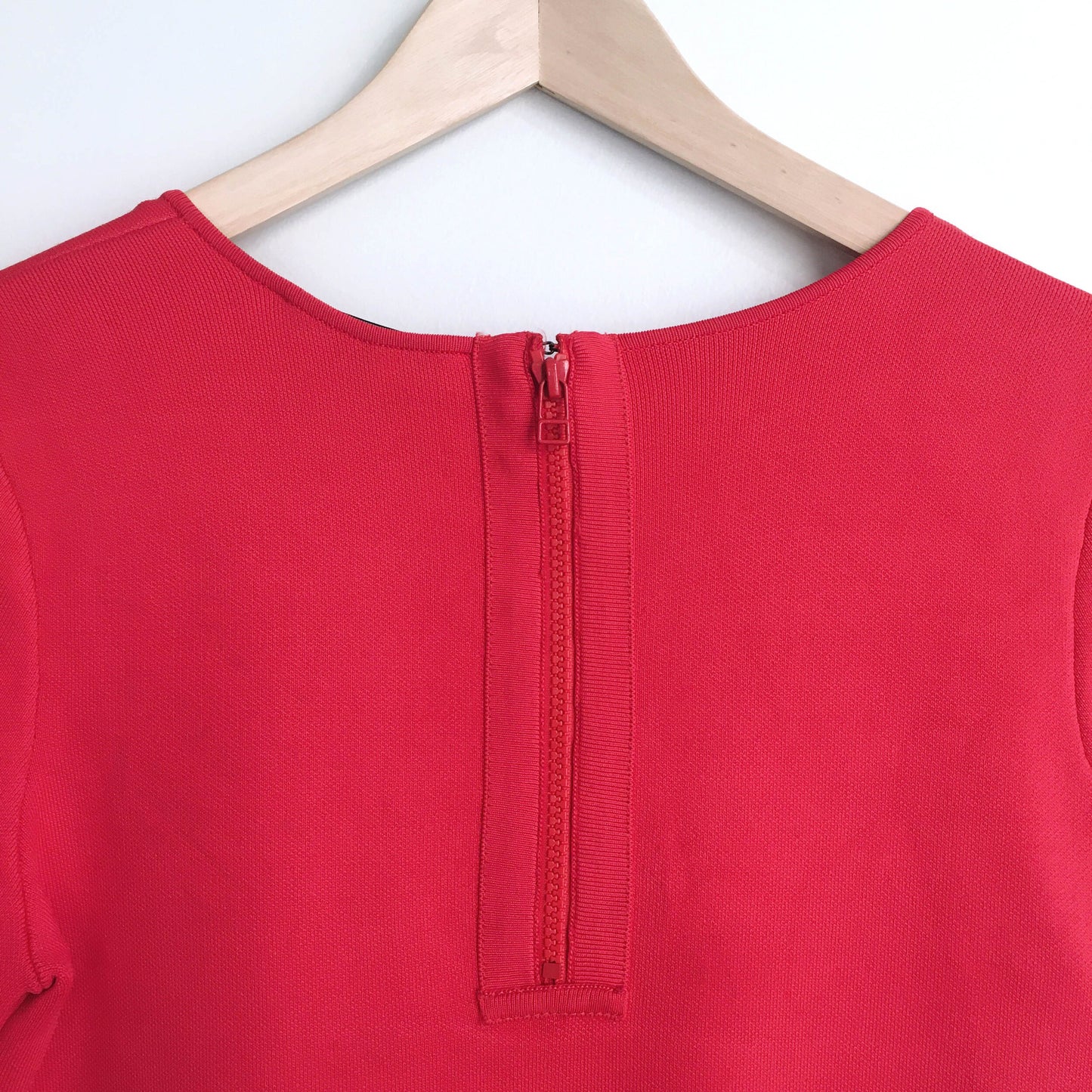 Pink Tartan big lips short sleeve knit - size Large