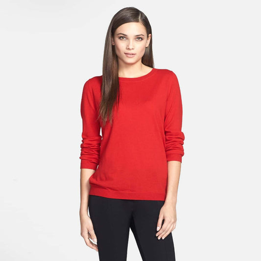 Pink Tartan Button-Back Sweater - size Small