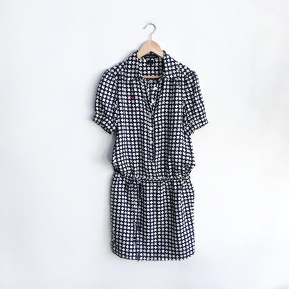 Pink Tartan iconic flower silk dress - size 0