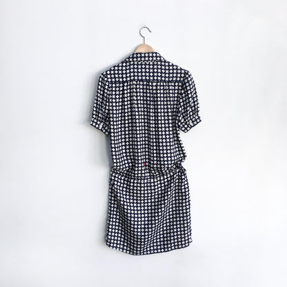 Pink Tartan iconic flower silk dress - size 0