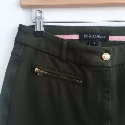 Pink Tartan Reinforced Trouser - size 4