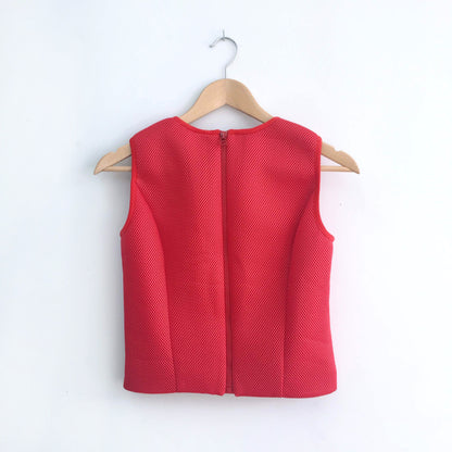 Pink Tartan Neoprene top - size 0