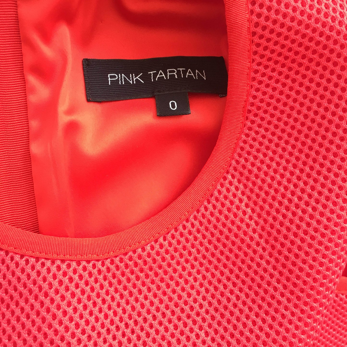 Pink Tartan Neoprene top - size 0