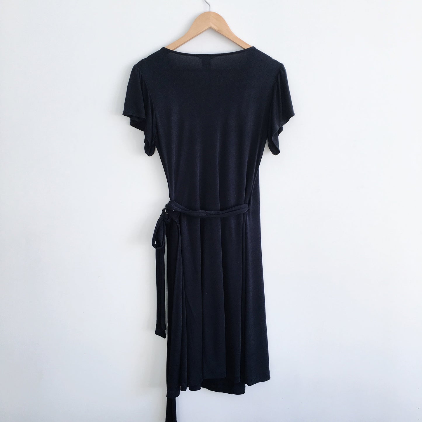 Pink Tartan Jersey Silk Wrap Dress - size 2