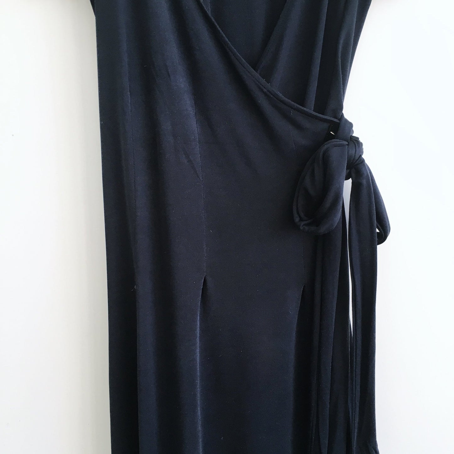 Pink Tartan Jersey Silk Wrap Dress - size 2