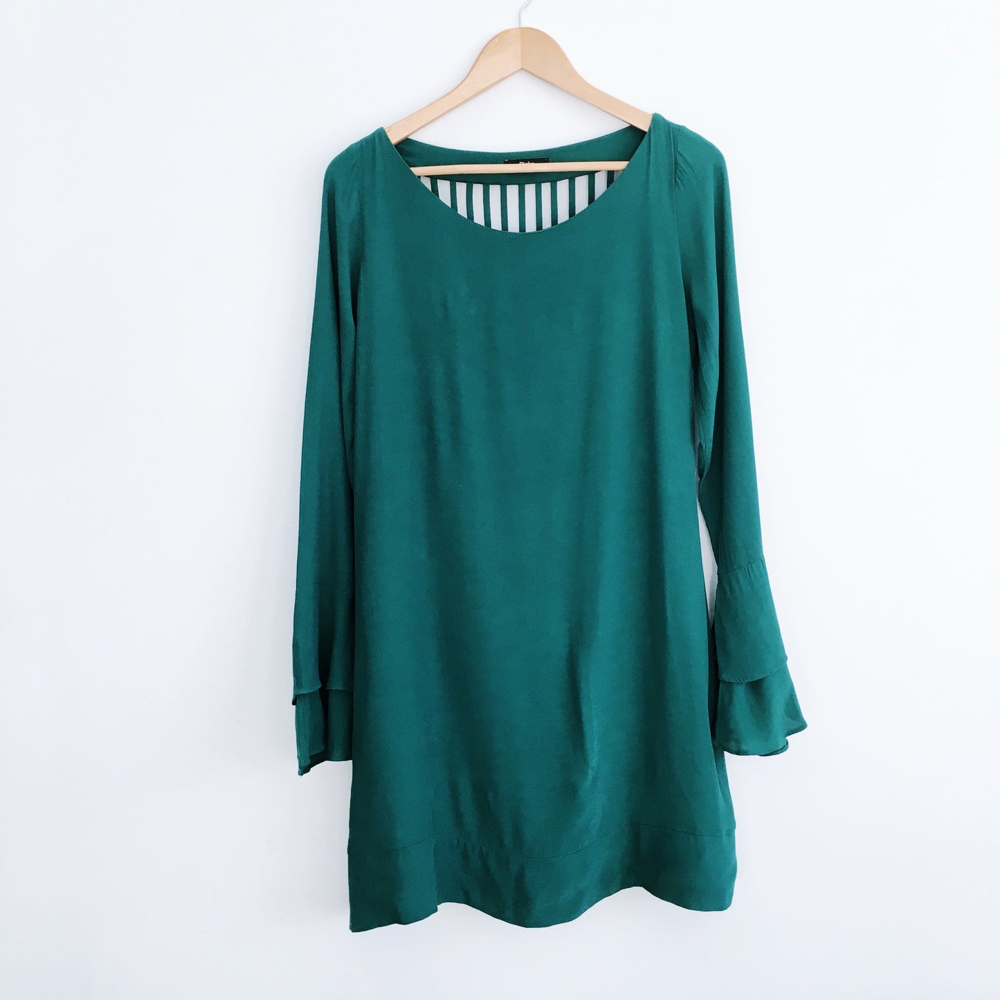 Pinko Emerald Crepe Dress - size Medium
