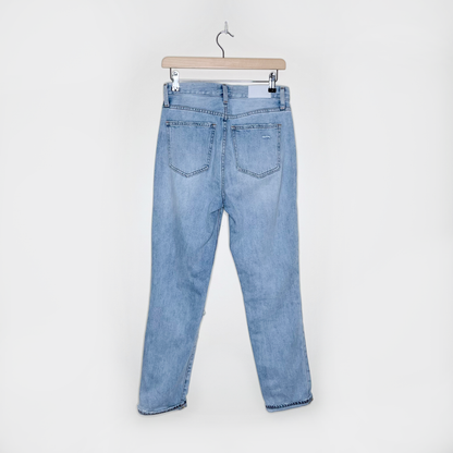 pistola high rise button fly light wash jeans - size 26