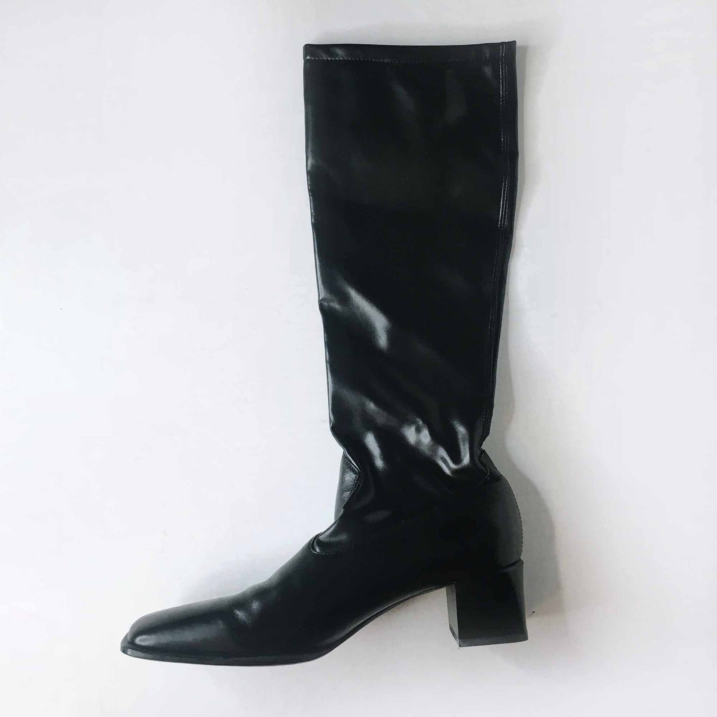 peter kaiser square toe leather boots - size  7