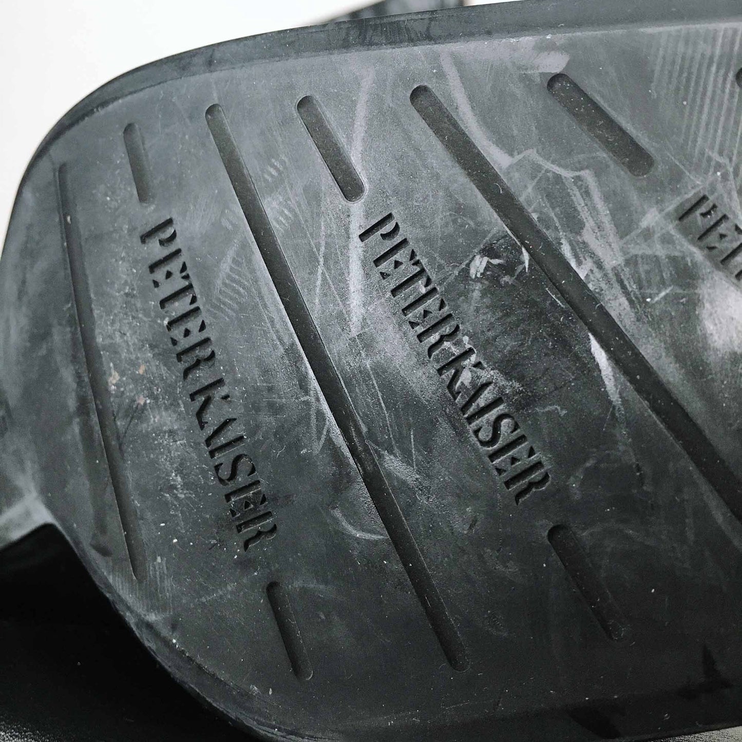 peter kaiser square toe leather boots - size  7