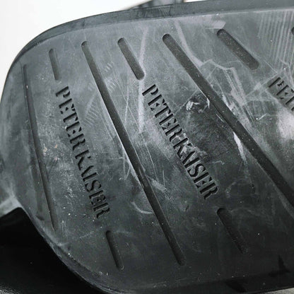 peter kaiser square toe leather boots - size  7