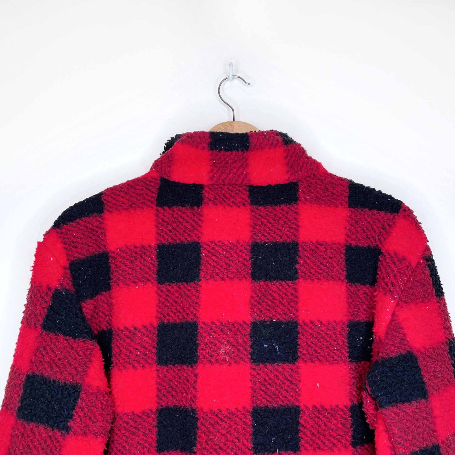 nwt harvest gear buffalo plaid 1/4 zip sherpa fleece sweater - size xxl