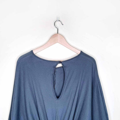 nwt pretty little thing waffle kimono sleeve playsuit - size 4