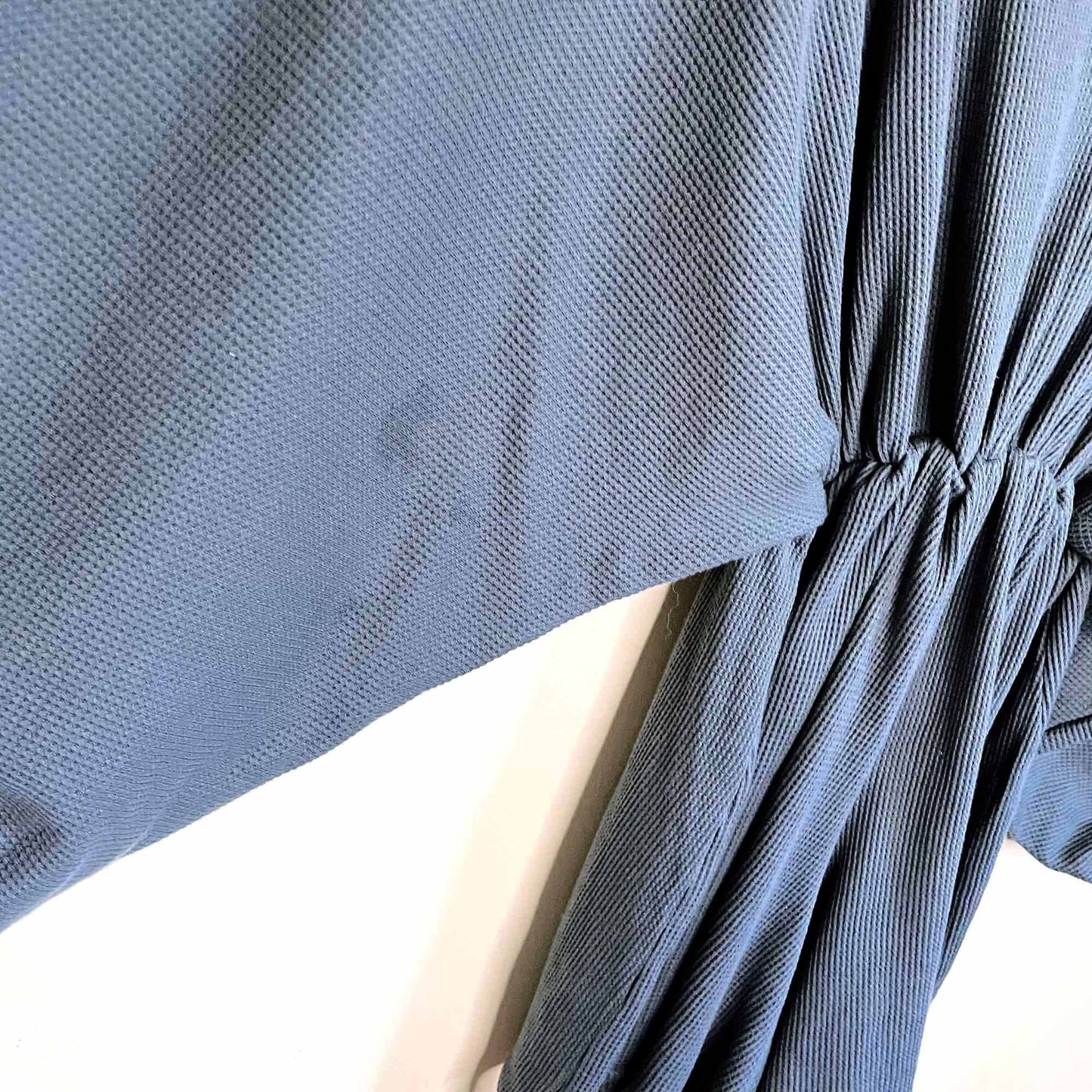 nwt pretty little thing waffle kimono sleeve playsuit - size 4