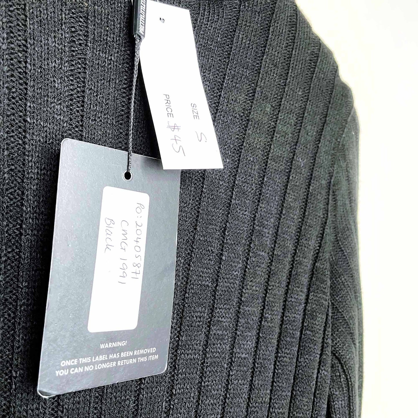 nwt pretty little thing ribbed sweater dress - size small