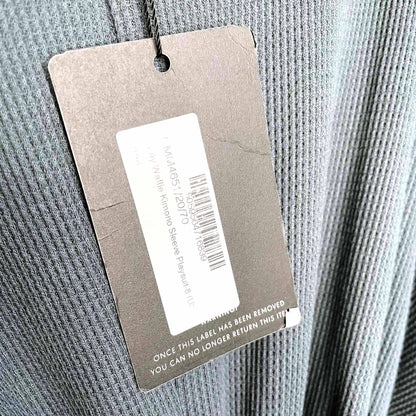 nwt pretty little thing waffle kimono sleeve playsuit - size 4