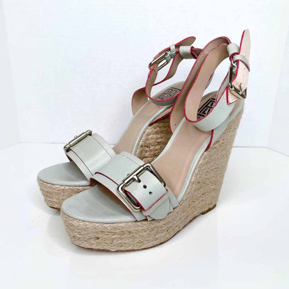 pour la victoire jaclyn wedge espadrilles sandals - size 8