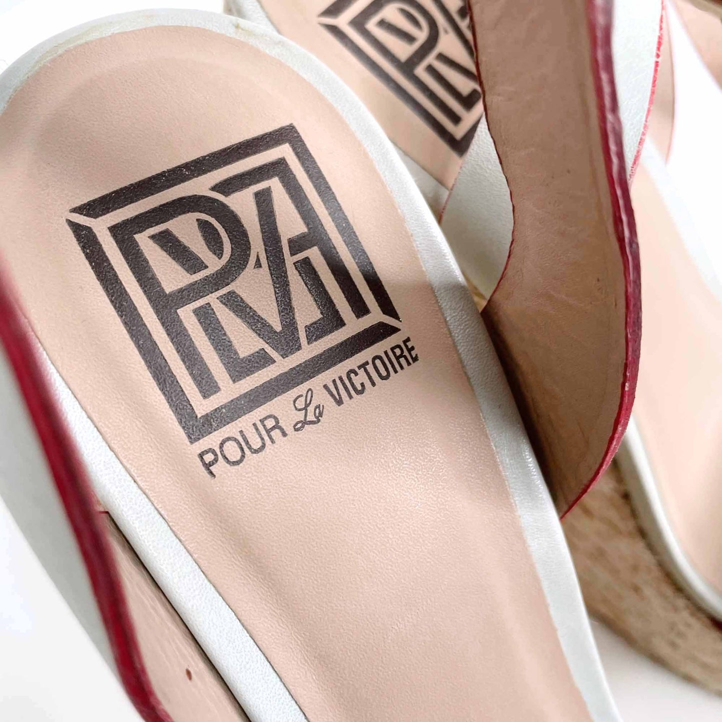 pour la victoire jaclyn wedge espadrilles sandals - size 8