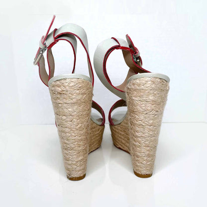 pour la victoire jaclyn wedge espadrilles sandals - size 8