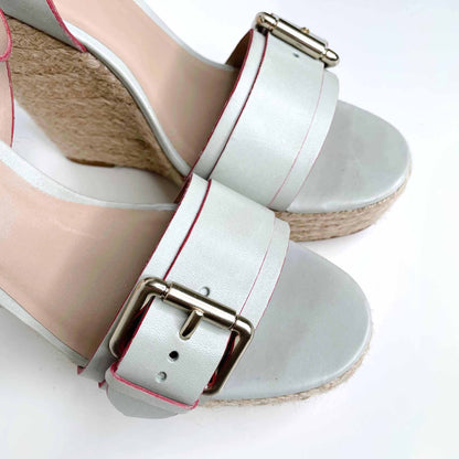 pour la victoire jaclyn wedge espadrilles sandals - size 8