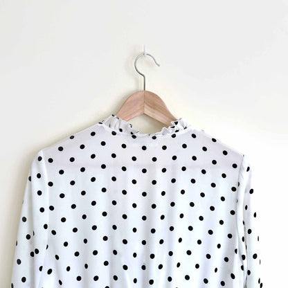 free generation polka dot ruffle romper - size medium