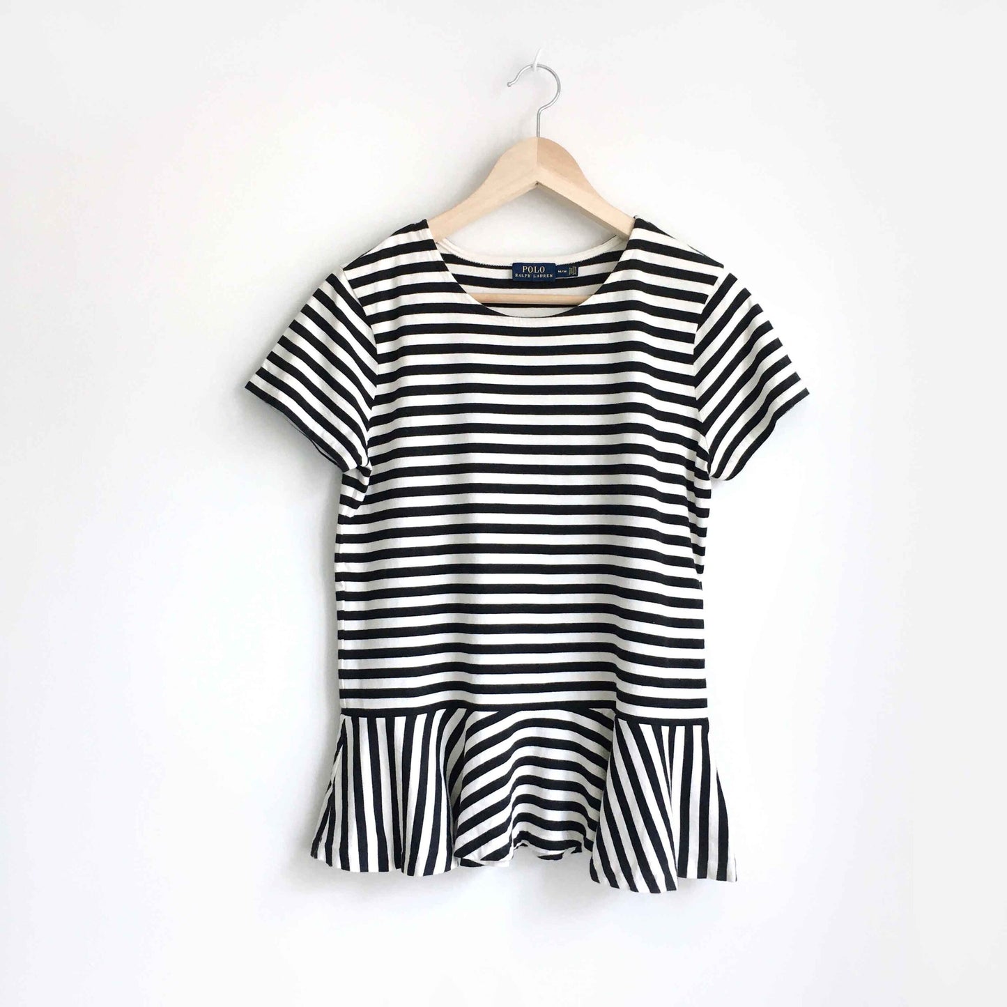 Polo Ralph Lauren striped peplum tee - size Medium