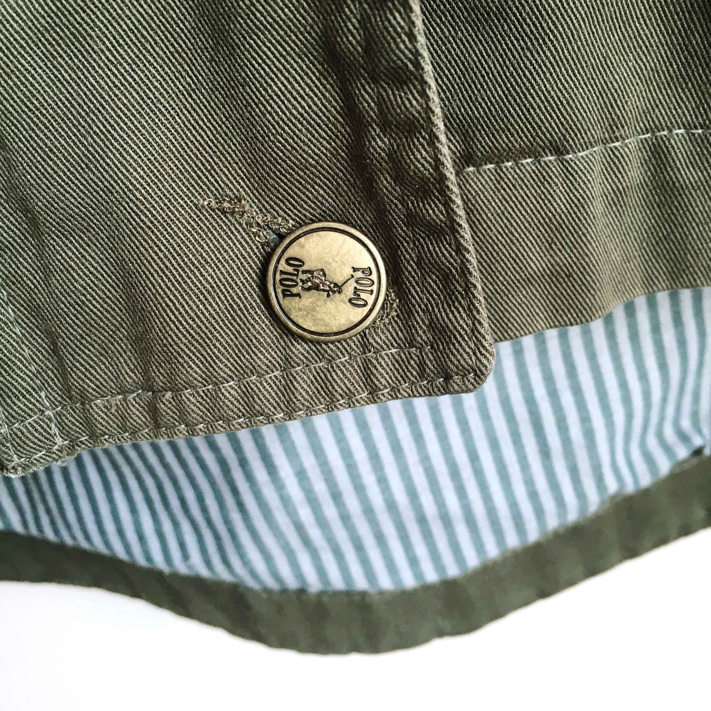 Polo Jeans cotton twill lined hooded jacket - size 34