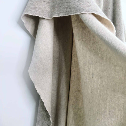 Vintage wool fringe blanket poncho - OS