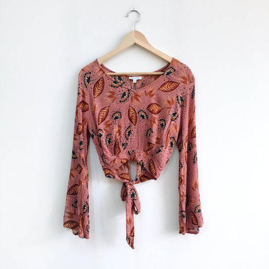 Patrons of Peace Boho Wrap Top - size xs