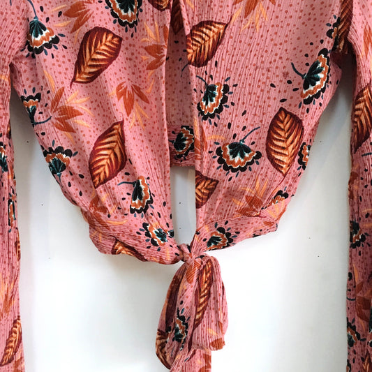 Patrons of Peace Boho Wrap Top - size xs