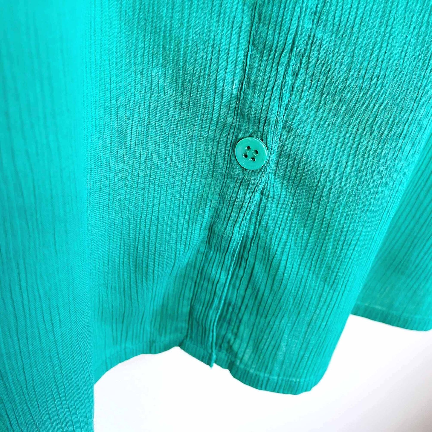 vintage ports button down tie waist short sleeve shirt - size 10