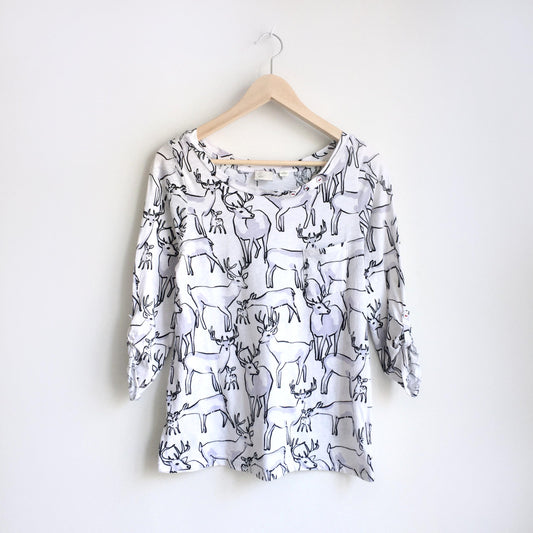 Postmark Anthropologie deer pocket tee - size Medium