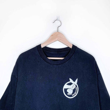 primitive playboy bunny black tee - size large