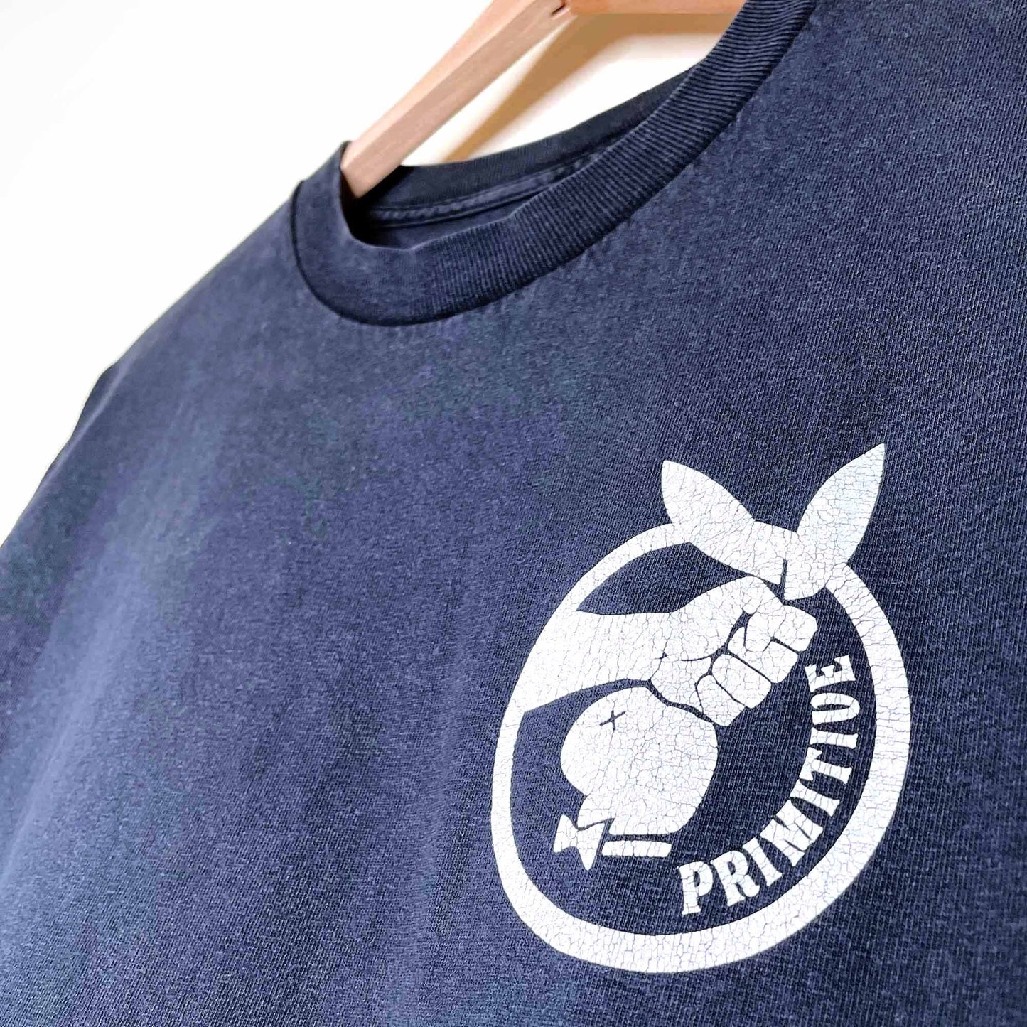 primitive playboy bunny black tee - size large