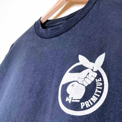 primitive playboy bunny black tee - size large
