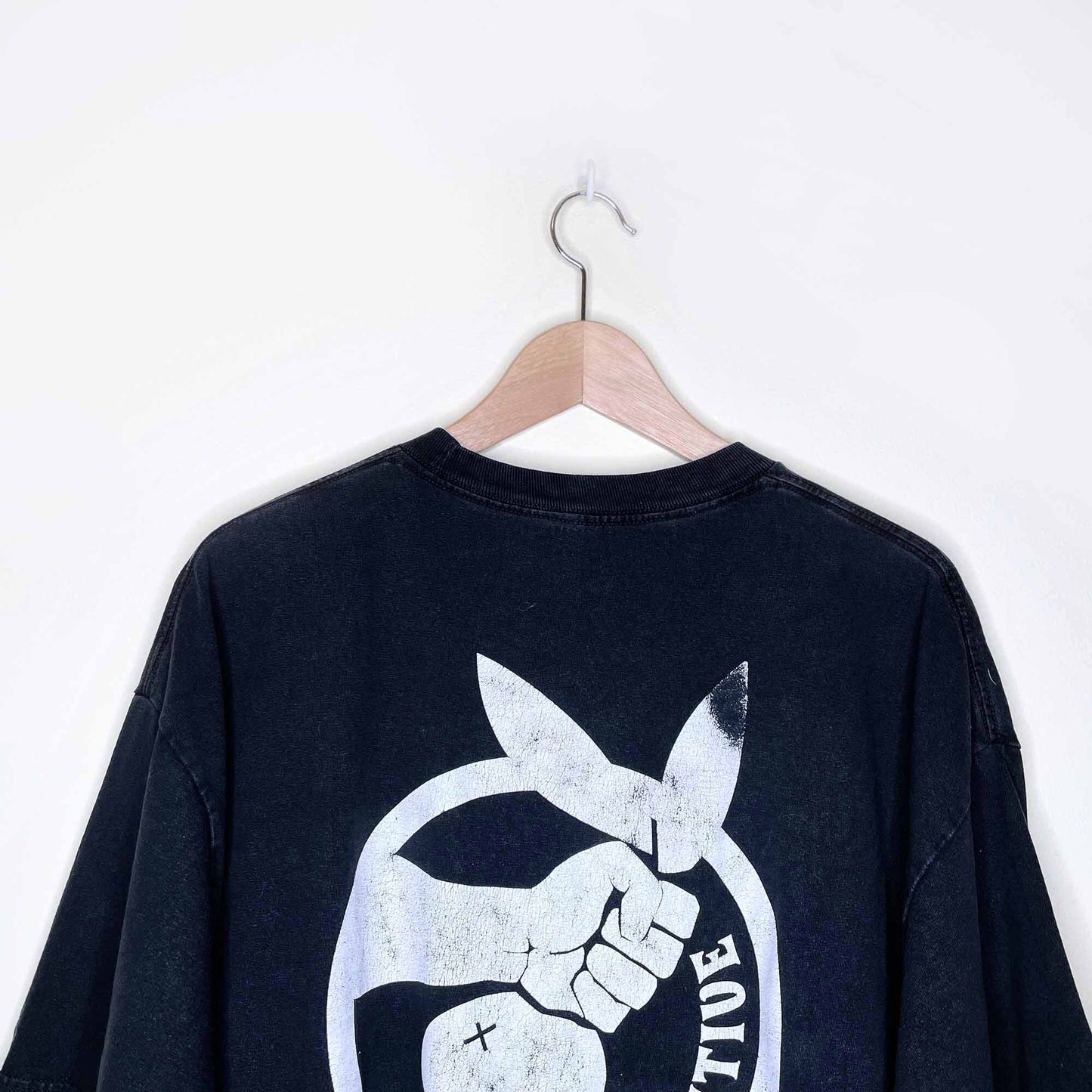 primitive playboy bunny black tee - size large