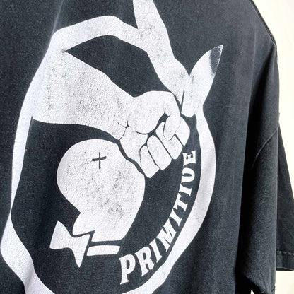 primitive playboy bunny black tee - size large