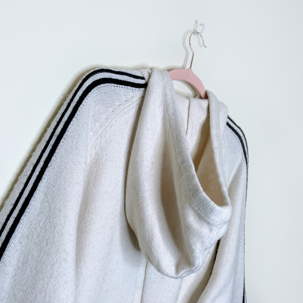h&m x pringle oversized fine-knit hoodie - size medium