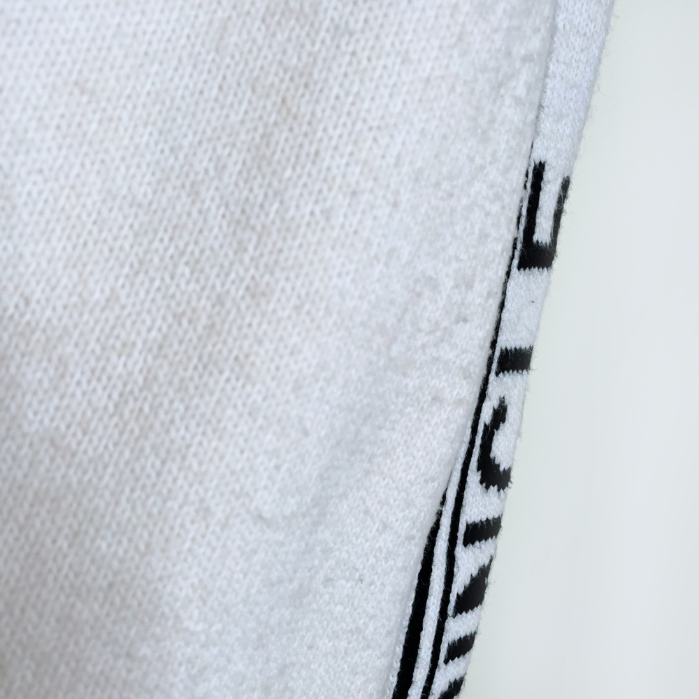 h&m x pringle oversized fine-knit hoodie - size medium