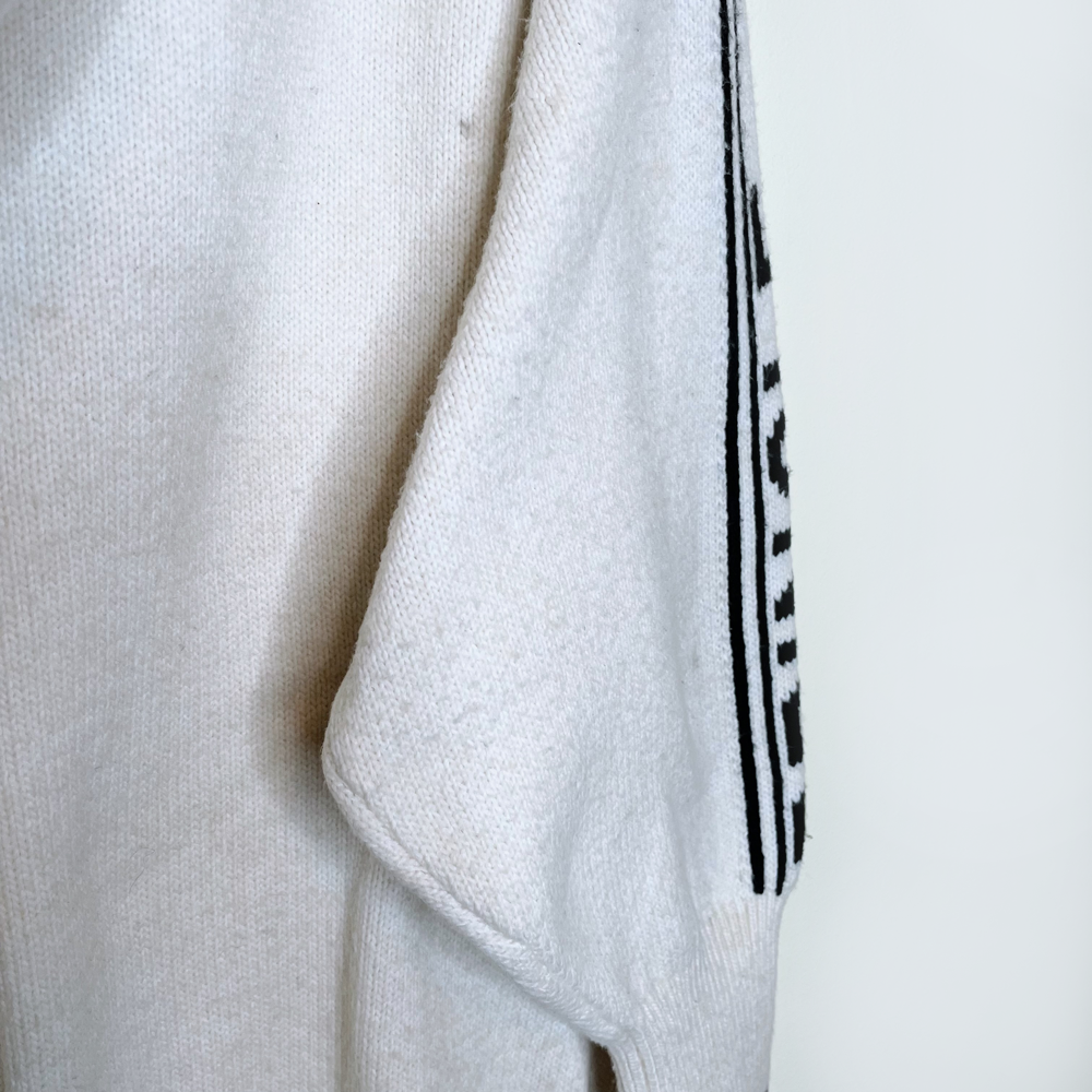 h&m x pringle oversized fine-knit hoodie - size medium