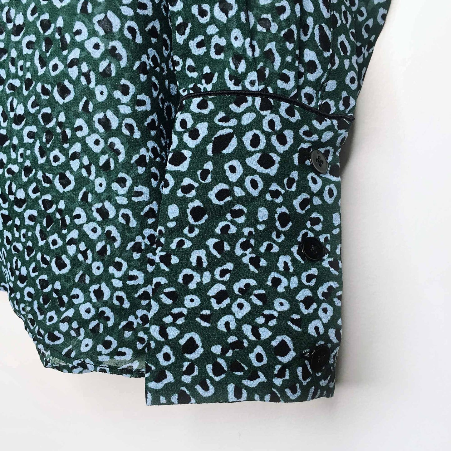 Proenza Shoulder leopard Georgette silk blouse - size Small