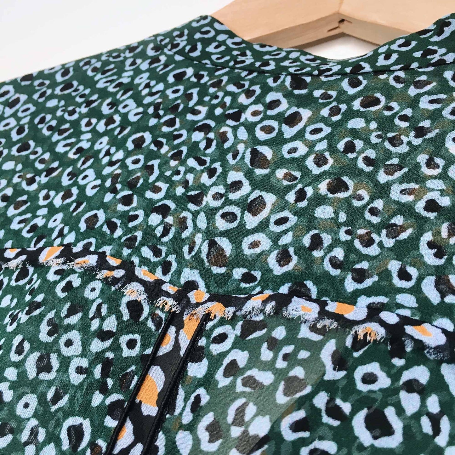 Proenza Shoulder leopard Georgette silk blouse - size Small