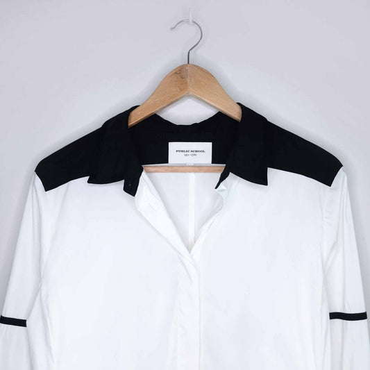Public School color block button down - size 10