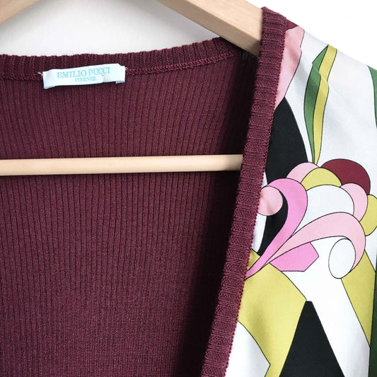 Emilio Pucci ruffle sleeve wool cardigan - size 8