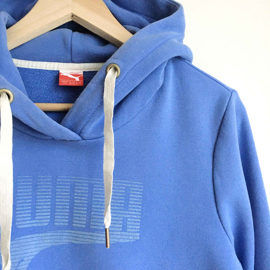 Puma flocked logo hooded sweatshirt - size Large