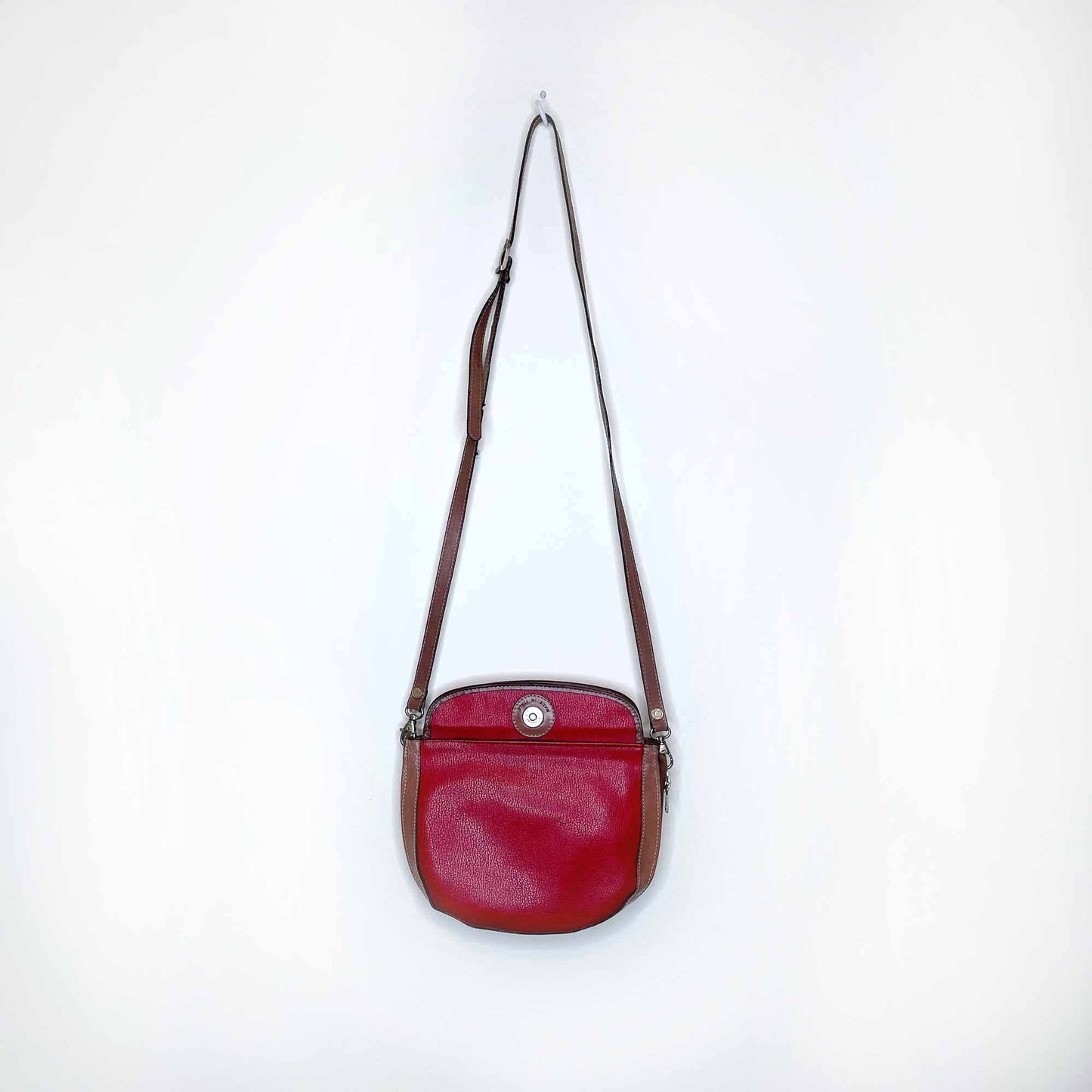 vintage i sante leather reversible cross body purse