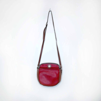 vintage i sante leather reversible cross body purse