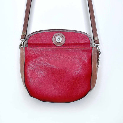 vintage i sante leather reversible cross body purse