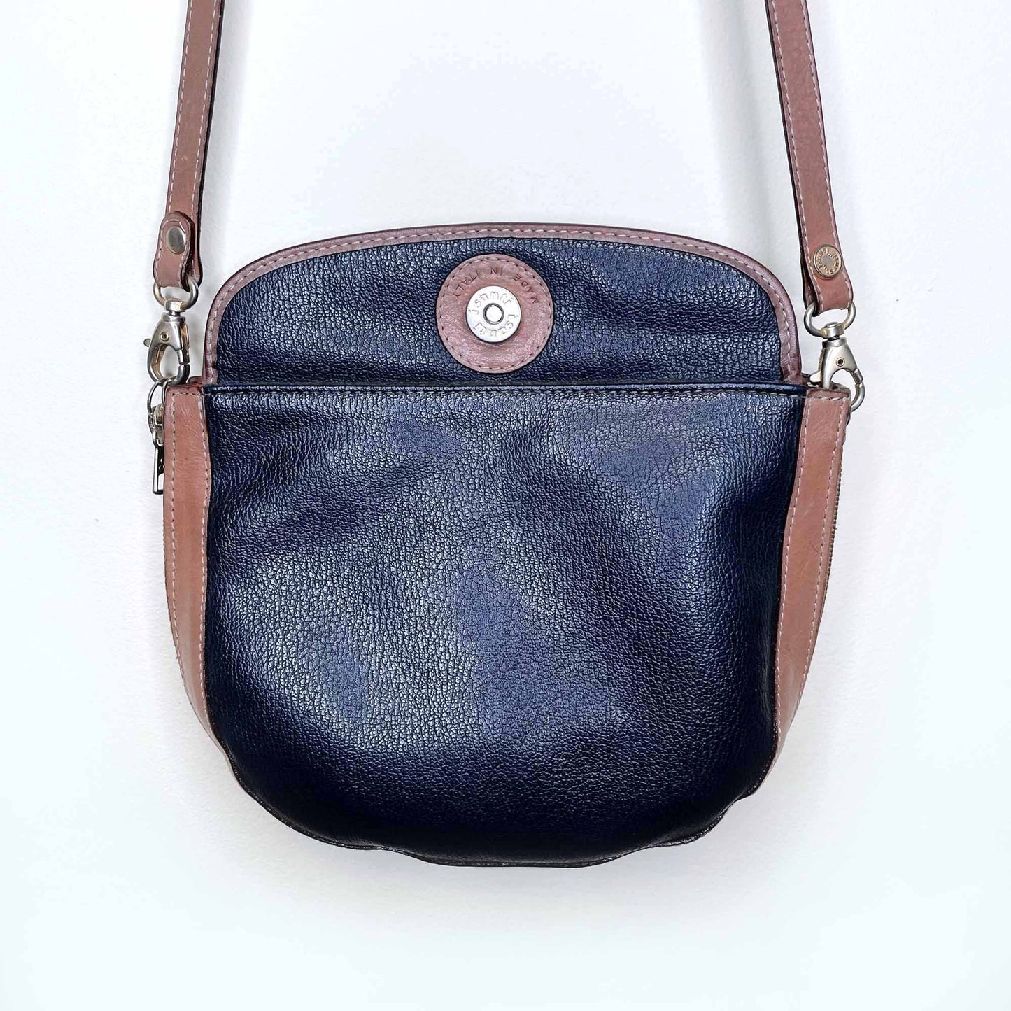 vintage i sante leather reversible cross body purse