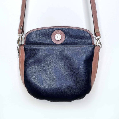 vintage i sante leather reversible cross body purse