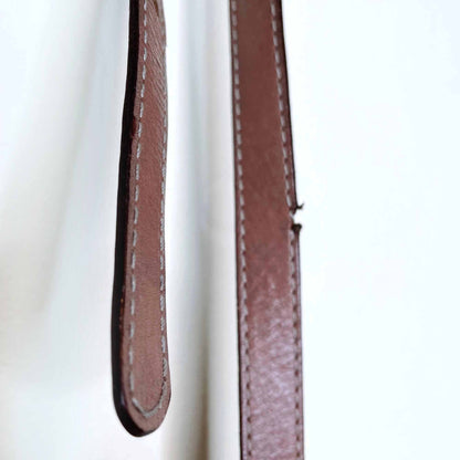 vintage i sante leather reversible cross body purse